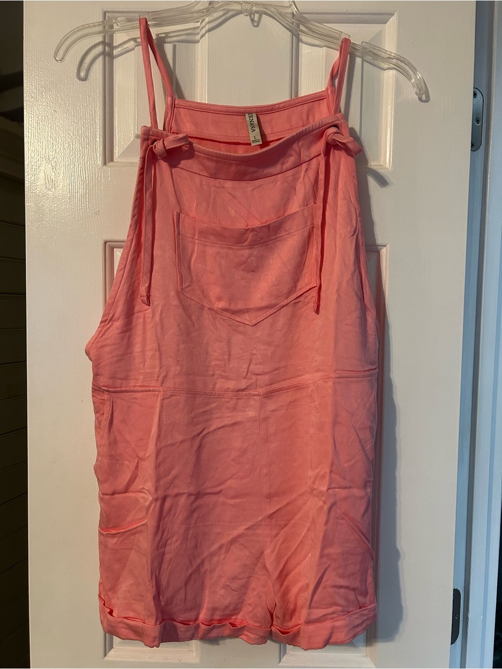 Zenana Sleeveless Tie-Strap Romper